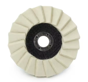5 Pack 4 1/2 Polegada Durable <span class=keywords><strong>Angle</strong></span> <span class=keywords><strong>Grinder</strong></span> Anexo Médio Lã Flap Disc para Metal Polimento De Alumínio De Aço Inoxidável Polimento - Product Image 1