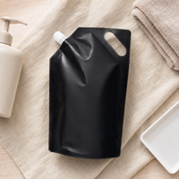 Pochette à bec verseur personnalisée avec poignée pour détergent liquide et désinfectant pour les mains – Sachet d'emballage autoportant rechargeable