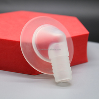 Coude de valve à air en TPU/PVC transparent, angle de 180 degrés, petite valve à air pour manchons de garrot, tube