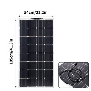 Panel Solar Flexible Monocristalino de Alta Calidad de 100W, 182mmx182mm, Alecter Solar APH-P03, 22% de Eficiencia, 105.9x54cm, 0.3cm - Product Image 3