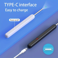 IFINE Beauty Kit de Nettoyage d'Oreilles Électrique Rechargeable à LED avec Caméra HD Intelligente Sans Fil et Cuillère Visuelle pour l'Extraction du Cérumen