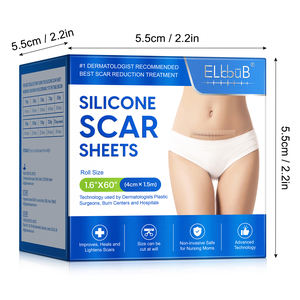 ELBBUB Private Label 1.5m Reparação Cicatrizes Cirúrgicas Keloid À Prova D' Água Folha De Cicatriz Reutilizável Remendos De Fita De Remoção De Cicatriz - Product Image 6
