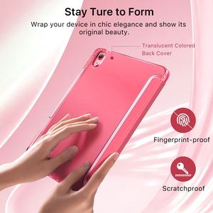 Coque de protection pour tablette <span class=keywords><strong>MoKo</strong></span> avec dos transparent givré, support pliable à trois volets pour iPad A16 11e génération 2025 - Product Image 5