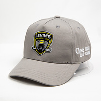 Gorra Deportiva Gris Personalizada Sin Estructura, Logotipo Bordado de Casco de Hockey y Escudo, Gorra Ajustable para Equipo de Hockey sobre Hielo