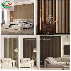 Guangdong Sound Manufacturer Acoustic Panels Sound Proof Wall Panels Ceiling Slat Acoustic Eco-friendly Interior Wood Wall Panel