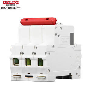 Disjoncteur miniature triphasé Delixi 3P DZ47s 380V, type C, pour applications industrielles - Product Image 1