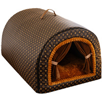 Luxuriöses, solides, wasserdichtes, faltbares, abnehmbares Hunde- und Katzenbett, beruhigendes Anti-Angst-Nest, Sofa, Hundehütte