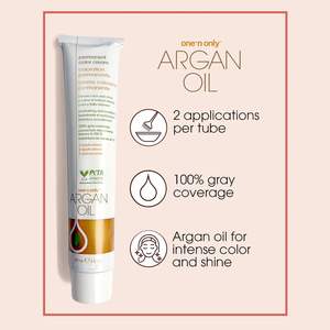 One N' Only Permanent Liquid <strong>Hair</strong> Color <strong>Dye</strong> Argan Oil Rich Accurate Tones Gray Coverage 4N <strong>Medium</strong> Natural <strong>Brown</strong> (3 oz Tube) - Product Image 3