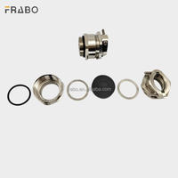 FRABO pour M22 Presse-étoupe anti-tension IP68 étanche en laiton nickelé filetage M basse tension 3-18mm pour câble électrique