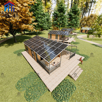 Maison conteneur écologique extensible, prête pour l'énergie solaire, avec toit végétal pour des solutions de vie autonome et durables hors réseau