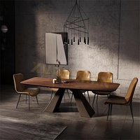Meubles de salle à manger moderne ensemble de table à manger ensemble de table à manger extensible 8 chaises restaurant tables à manger en bois à vendre