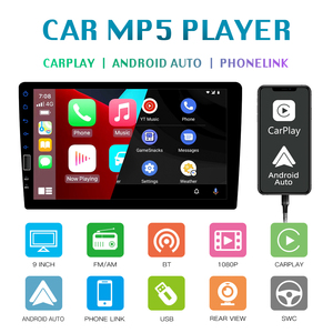 Autoradio MP5 universel 9 pouces simple DIN avec Carplay, Android Auto et caméra de recul gratuite – Vente en gros - Product Image 2