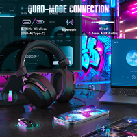 Headset Gaming Nirkabel Attack Shark L30 Pro Terbaru, Baterai 1100 MAh, Mikrofon Peredam Kebisingan yang Dapat Dilepas
