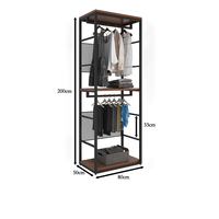 Présentoir pour magasin de vêtements moderne Magasin de vêtements Magasin de vêtements Présentoir pour comptoir personnalisé meilleure garde-robe tendance en bois