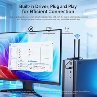 Adaptateur WiFi 6 USB COMFAST CF-945FP AX1800 double bande double antenne USB 3.0 pour ordinateur portable de bureau