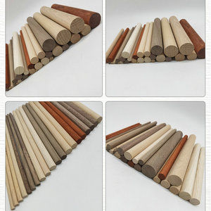 Tringle à <span class=keywords><strong>rideau</strong></span> ronde en bois de qualité supérieure 28MM, finition vernie naturelle, en bois massif, <span class=keywords><strong>sans</strong></span> raccord, de 3FT à 10FT, tringle simple longue - Product Image 5