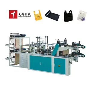 Multiple Types Waste Discharge Double-Layer High Speed Plastic Bags Machine Making Automatic Bubble Film Bag Making Machine