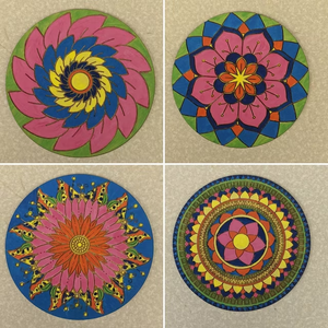 Houten Mandala Ambachtelijke Kit Diy Schilderij Kit Voor Volwassenen - Product Image 5