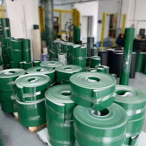 Cấp thực phẩm nhiệt và chịu dầu mịn màu xanh lá cây PVC Băng tải vành đai - Product Image 4