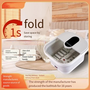 Tina Portátil para Spa de Pies Masajeador Eléctrico Plegable con Calefacción y Rodillos para Baño de Pies - Product Image 5