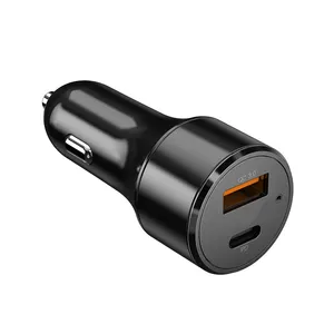 Cargador y adaptador de teléfono para coche, carga rápida hasta 30W, QC 3,0, puertos USB duales, ID2203, liquidación