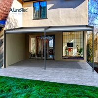 Système de toit rétractable automatique AlunoTec, Pergola en Aluminium, couverture de tente