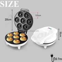 AOJA Mini machine à beignets 30 trous Petits beignets Machine à beignets électrique portable Casserole Machine à gâteaux de haute qualité multi-plaques