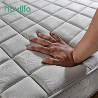 Matelas à ressorts pour hôtel, super doux et épais, taille King, fourni par l'usine Novilla, vente en gros, mobilier de chambre à coucher