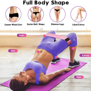 Fasce per il bottino in tessuto intrecciato personalizzate per allenamento Fitness impostate fasce elastiche di resistenza - Product Image 4