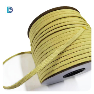 Corde tressée en aramide ignifuge personnalisable de 10mm 6mm 12mm Spécifications pour la traction de mine de charbon fabriquée en <span class=keywords><strong>fibre</strong></span> Technora ignifuge - Product Image 1