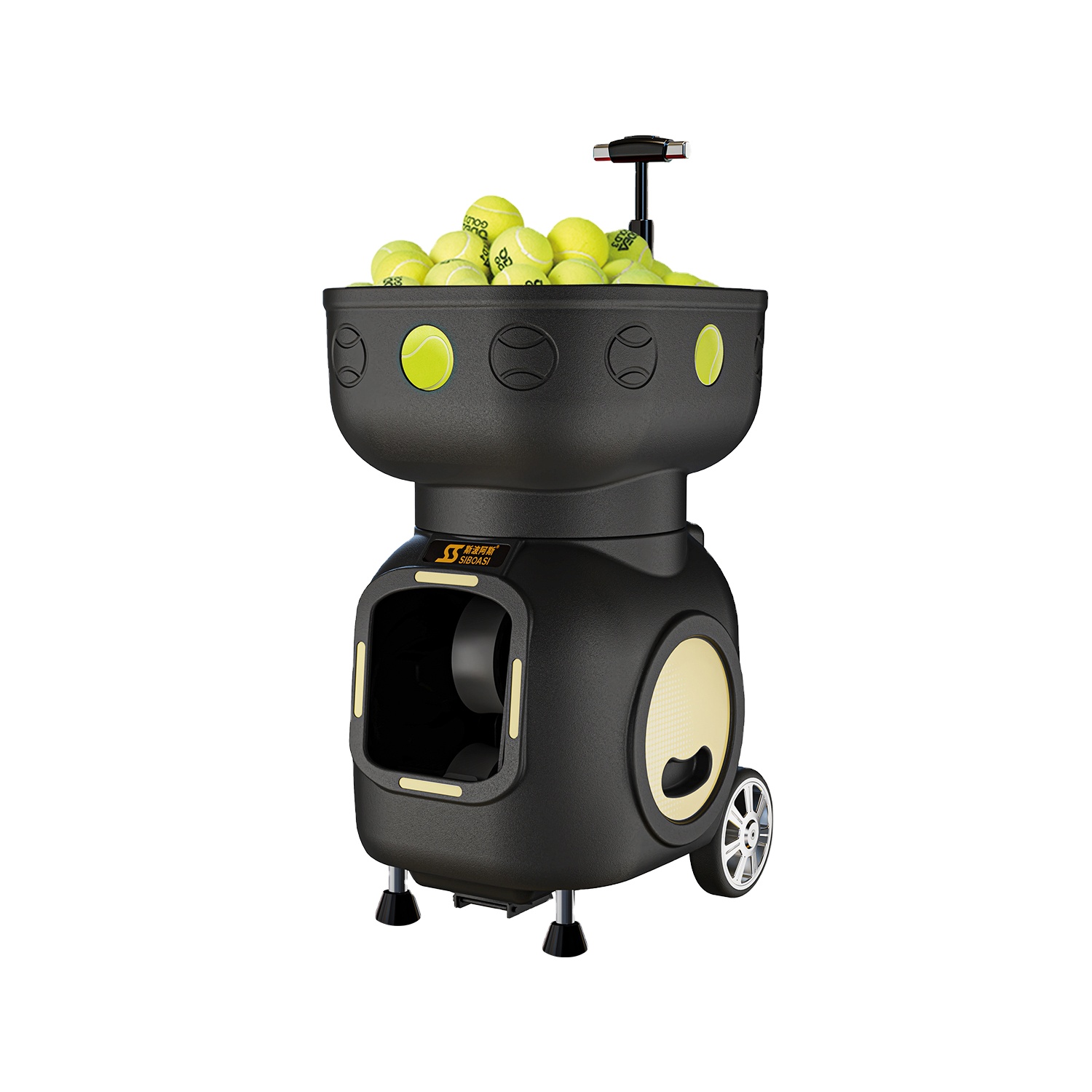 New Arrival Mini Tennis Machine Listing Capacity 120 Ball Electronics Tennis Ball Making Machine for Training Practice