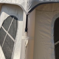 Grande tente gonflable imperméable personnalisée pour plusieurs personnes Tissu en coton de luxe pour le camping en plein air et la survie en nature2 * 2M