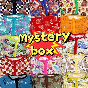 カラフル神秘的なボックス竹パジャマ子供の女の子と男の子柔らかい赤ちゃんジャンプスーツ寝間着幼児服セット - Product Image 3