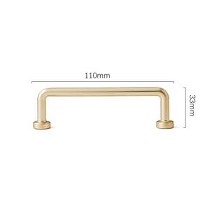 European Luxury Zinc Alloy Modern Golden Customizable GQK Brand Kitchen Cabinet Handles Drawer <b>Knobs</b> <b>Dresser</b> Exterior - Product Image 5