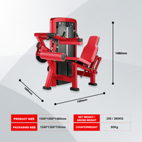 Alat Fitness Komersial YG Fitness Steel Seated Leg Extension Curl Machine Latihan Otot Dada Punggung Bahu dengan Pilihan Beban Pin