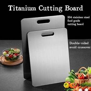 Juego de 3 Tablas de Cortar de Titanio para Cocina, Doble Cara, 100% Titanio Puro, Tabla de Cortar Grande de Titanio - Product Image 6
