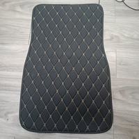 Tapis de voiture LED avec contrôle par application, éclairage étoilé à fibre optique, tapis de sol en cuir pour voiture, tapis en cuir avec éclairage à fibre optique