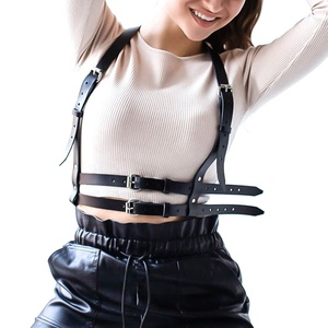 Corset sexy à la mode en 16 couleurs, harnais de corps pour femmes en cuir PU, <span class=keywords><strong>porte</strong></span>-jarretelles Bondage, vente en gros - Product Image 2
