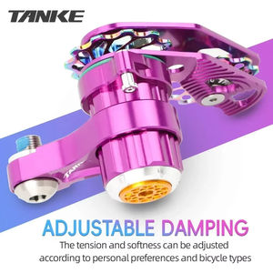 Zincir gergi bisiklet tek hız zincir kılavuzu katlanır bisiklet alüminyum alaşımlı kasnak - Product Image 5