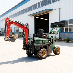 Spedizione Gratuita, Mini Escavatore Elettrico 4x4 Trainabile con Motore e Cambio, Alta Potenza di Scavo, Certificato CE - Product Image 2