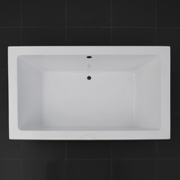 Baignoire encastrable en acrylique au design moderne en forme de rectangle 6642 pouces avec trempage intégré en usine Meilleur prix Certification CUPC Portable