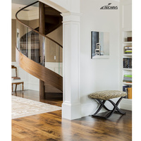 Escalier droit de luxe PRIMA avec poutre en acier au carbone pour un design d'intérieur moderne