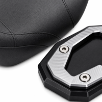 Support de béquille latérale de moto et coussin de siège élargi, accessoires de modification pour béquille latérale de moto et coussin de siège large