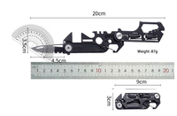 Cadeau promotionnel innovant, porte-clés personnalisé avec logo, couteau pliant, camping, randonnée, mousqueton, tournevis multifonction 30 en 1, outil de carte multifonction