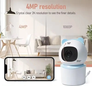 Tuya Ultra HD 2K 4MP Résolution Bébé Pleurer Détection Température Humidité Affichage Berceuses Lecture Wifi <span class=keywords><strong>Babycam</strong></span> - Product Image 3
