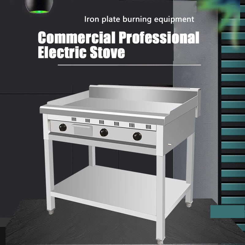 Commercial Grill Teppanyaki Plate Restaurant Stainless Steel Kitchen  Equipment Gas Griddle