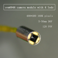 Módulo de Cámara Endoscópica Digital Médica Desechable USB Omnivision OV6946 OVM6946 Mini Cámara de Inspección Quirúrgica con Botón 160K