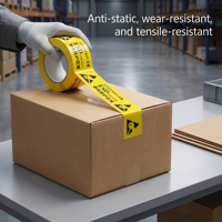 Ruban de signalisation de sécurité ESD industriel Haoputon, forte adhérence, PVC, antistatique, pour l'étiquetage des sols en entrepôt et en laboratoire
