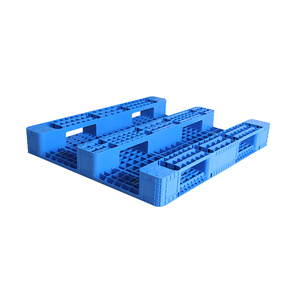 Palette en plastique recyclable écologique <span class=keywords><strong>LILE</strong></span> DCW-1210 à surface plate grillagée simple face pour entrepôt frigorifique et construction en béton - Product Image 2