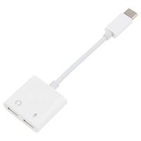 2 In 1 Dual Typ C Kopfhörer adapter USB-C Splitter Jack Aux Connector Lade konverter Für Xiaomi Samsung Huawei